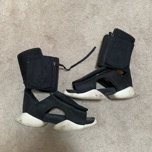 Rick Owens Black Leather Footwear